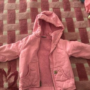 Carhartt Pink Sherpa-Lined Jacket for girls size (2T)